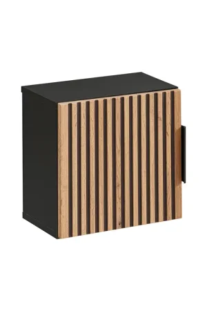 Commander Maintenant Armoire murale 1 porte Gaia Noir et Bois