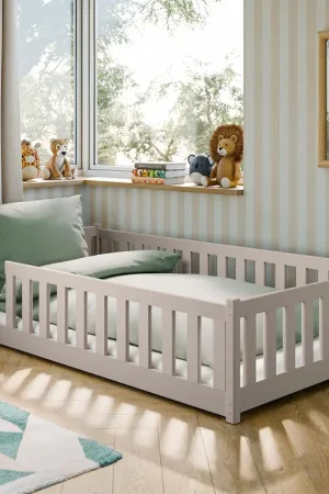 Commande En Gros Lit au sol 120x200 sommier inclus Maya Cachemire