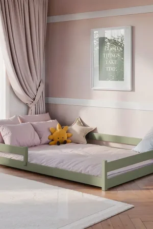 Lit au sol 140x200 sommier inclus Lily Olive Bon Marché