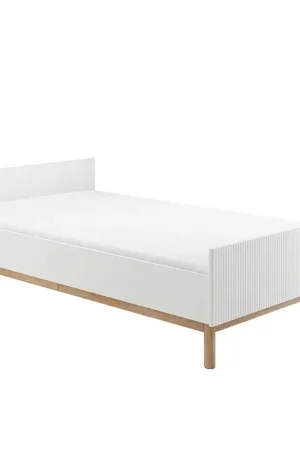 Lit 120x200 sommier inclus Pinio Miloo Blanc Vente Directe