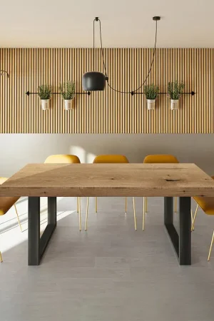 Nouveauté Table à manger 8 places Ayden Bois blanchi et Noir