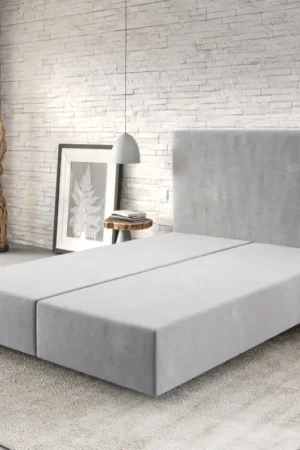 Cadre de sommierDream-Well 140x200 Microfibre Gris Satisfait Ou Remboursé