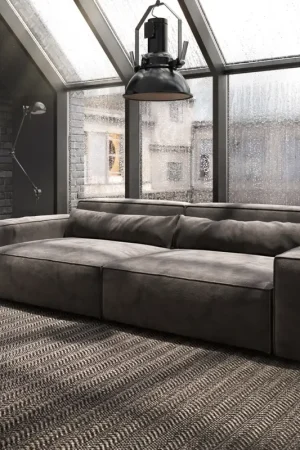 Grand CanapéSirpio XL 270x130 cm Microfibre Marron Kaki Bon Marché