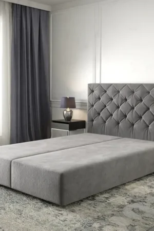 Pas Cher Cadre de sommierDream-Great 160x200 Microfibre Taupe