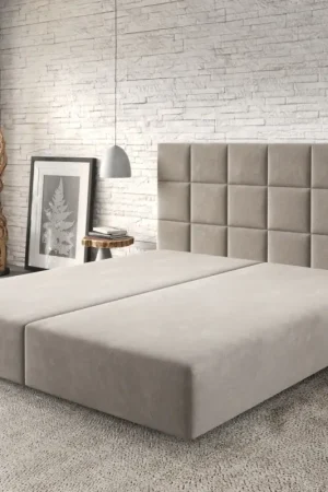 Pas Cher Cadre-de-sommierDream-Fine 180x200 Microfibre Beige