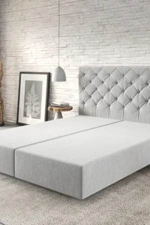 Cadre-de-sommierDream-Great 160x200 Microfibre Gris argenté Offre Du Jour