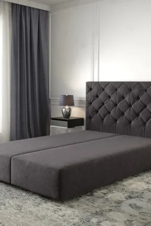 Livraison Express Cadre-de-sommierDream-Great 160x200 Microfibre Noir