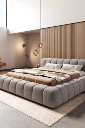 Sommier-rembourréCutio 180x200 cm microfibre gris Commande En Gros