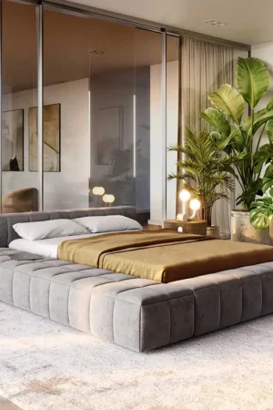 Retour Gratuit Sommier-Espazio 140x200 cm microfibre grise avec espace de rangement