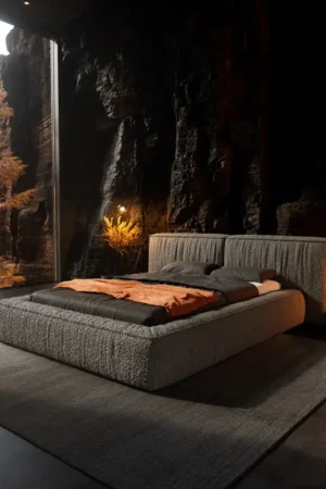 Sommier-rembourréCoperti 140x200 cm Bouclé gris argenté Offre Exclusive
