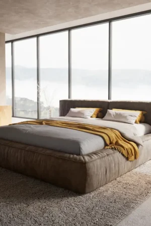 Meilleur Prix Sommier-rembourréCoperti 180x200 cm Microfibre Taupe Vintage