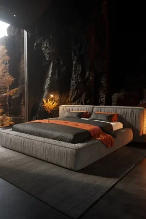 Sommier-rembourréCoperti 180x200 cm microfibre gris Dernière Chance