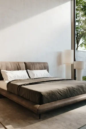 Sommier rembourréCusino 180x200 cm microfibre taupe vintage Certifié