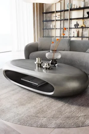 Acheter Direct Table-basseSinor 140x65 cm Argent métallisé