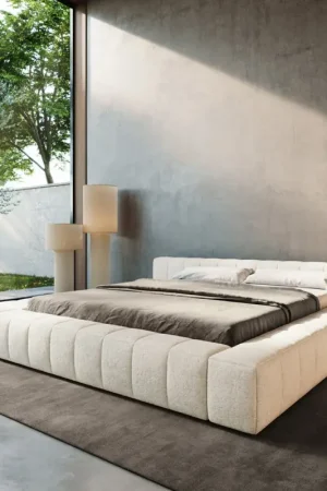 Petit Prix Sommier-rembourréEspazio 180x200 cm Bouclé Soft Beige