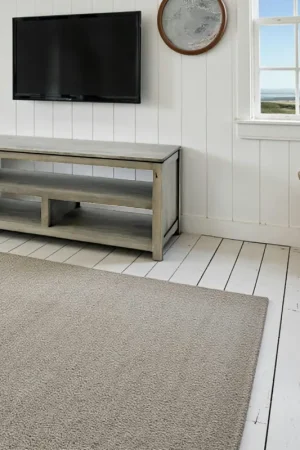 Affaire À Saisir Meuble TV Hévéa 3 niches - dont 1 grande - 120x45x48,6cm HELENA