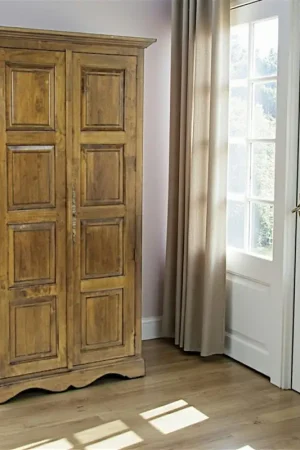 Top Vente Armoire Hévéa 2 portes 100x50x183cm TRADITION