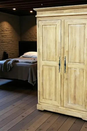 Paiement Sécurisé Armoire Hévéa 2 portes 120x60x195cm TRADITION