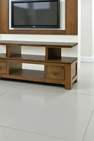 Acheter En Ligne Meuble TV hévéa 4 niches 125x45x58cm HELENA