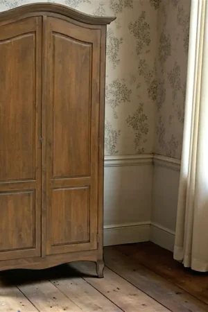 Jusqu'à Épuisement Des Stocks Armoire 2 portes hévéa massif 105x200cm TRADITION