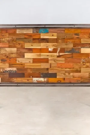 Tête de lit bois recyclé 140cm CARAVELLE Top Vente