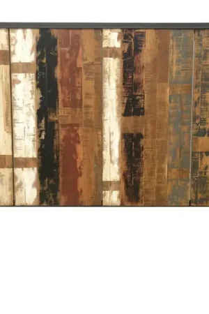 Tête de Lit en Hévéa recyclé coloré et métal 165x120cm LOFT COLORS Achetez Aujourd'hui