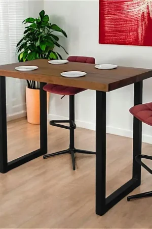 Mange-debout en bois de teck 140 cm CANADA Commande En Gros