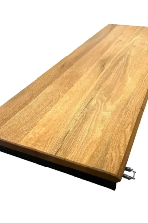 Rallonge pour table ronde / carrée extensible en chêne huilé 120 cm PALERME (40 cm) Usine Directe