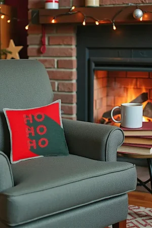 Coussin de Noël "HOHOHO" Livraison Express