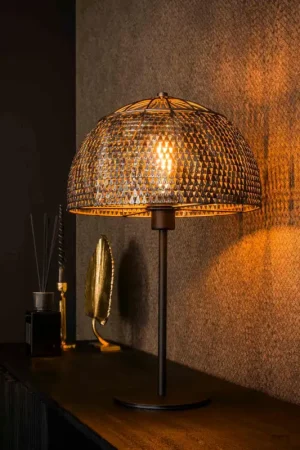 Jusqu'à Épuisement Des Stocks Lampe de salon avec abat-jour effet maille TRIBECA