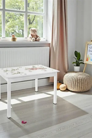 Livraison Express Bureau pour enfant en bois blanc
