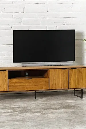 Banc tv en bois de teck recyclé DEPOK Nouveauté