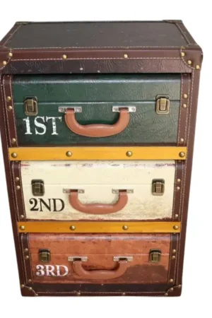Réduction Chevet/Caisson de bureau façon valises colorées PUNO