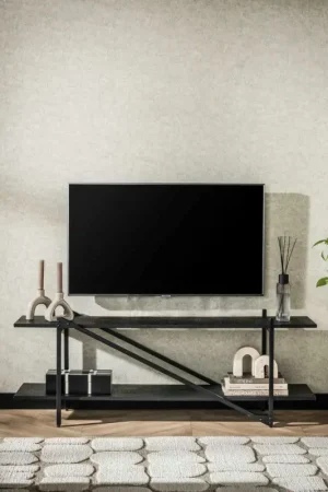 Banc tv moderne 2 niveaux 140 cm RALF Expédié Aujourd'hui