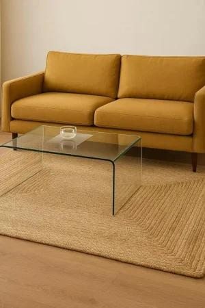 Tapis bohème en jute tressée 180x240 cm FEZ Bon Marché
