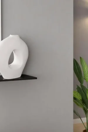 Haute Qualité Vase donut en céramique blanche