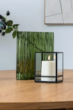 Vase décoratif organique, vert Commande En Gros