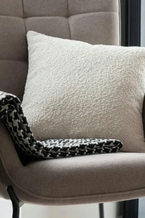 Dernière Chance Coussin déco beige sable BRUGES