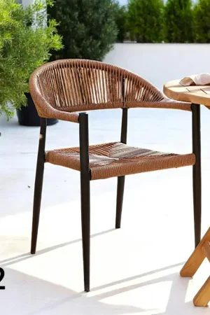 Commander Vite Chaise de jardin noire en résine tressée et aluminium (lot de 2) MENDOZA