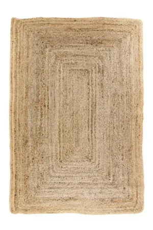 Tapis en jute tressée 180 cm - format rectangulaire, esprit bohème FEZ Commande En Gros