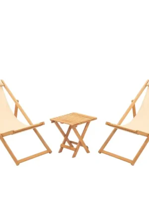 Remise Salon jardin détente 2 places - bois et toile SORA