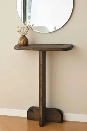 Offre Limitée Console d'entrée design en bois brun SITIA