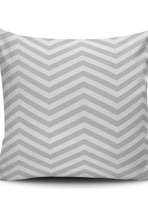 Coussin gris motif graphique IZMIR Produit De Marque
