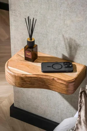 Dernière Chance Table de chevet bois – 1 tiroir, organique (lot de 2) MELBOURNE