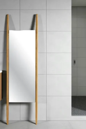 Achetez Aujourd'hui Miroir sur pieds en bois clair - style épuré, 170 cm IENA