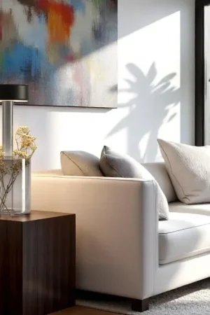Lampe sans fil noire, avec vase en verre fumé ALMA Prix Promo
