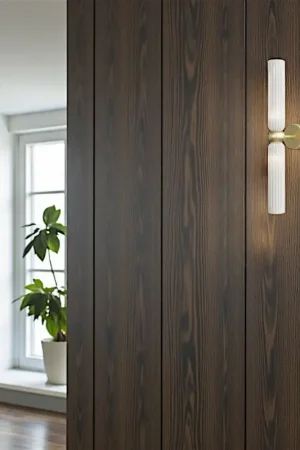 Prix Choc Applique rétro en verre dépoli, forme sablier fin SOLANA