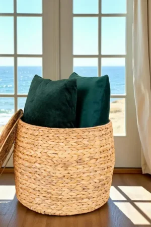 Panier de rangement avec couvercle – fibres naturelles BRUGES Remise