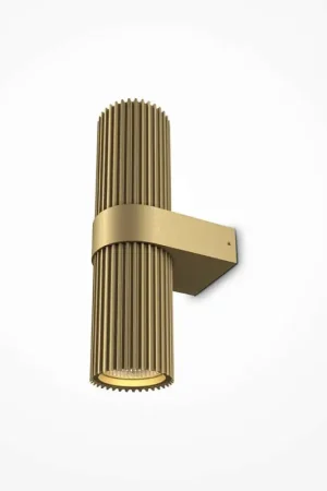 Applique design dorée – cylindre cranté vertical TAVA Vente Directe