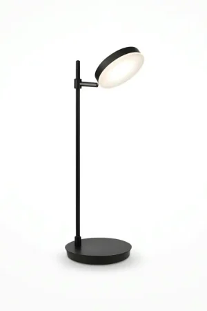 Lampe de bureau articulée LED – tête orientable noire OCALA Commande En Gros
